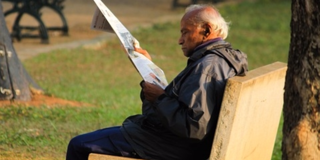 Outdoor fitness equipment encourages older people to use city parks.
